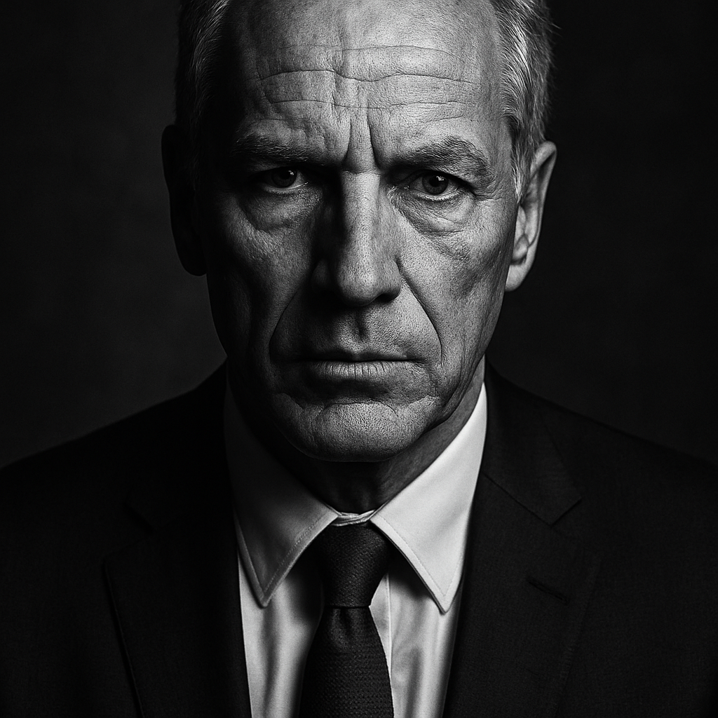 Business-Portrait — dramatische Schwarz-Weiß-Aufnahme